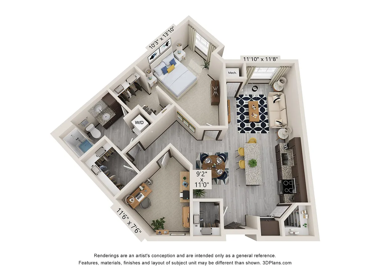 Floor plan 1E