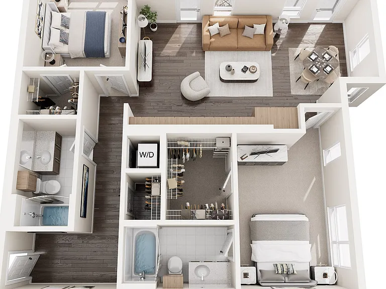 Discover your dream home with this beautifully designed two-bedroom apartment, featuring an open living space and stylish interiors. Discover your dream home with this beautifully designed two-bedroom apartment, featuring an open living space and stylish 