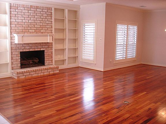 Plantation shutters and real hardwood floors abound all over house.