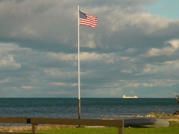 freighter in view