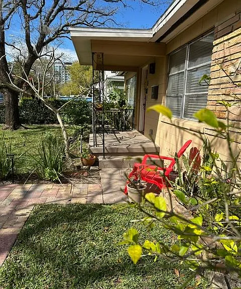front porch side view