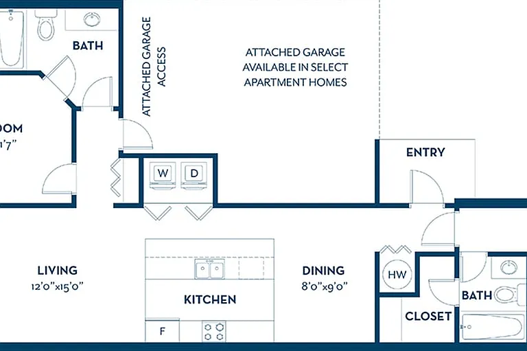 Newport 1 | 2BD, 2BA | 1129SF Newport 1 | 2BD, 2BA | 1129SF