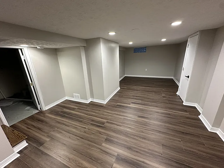 Finished lower level