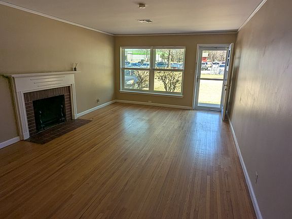 Living room & front entrance & fireplace