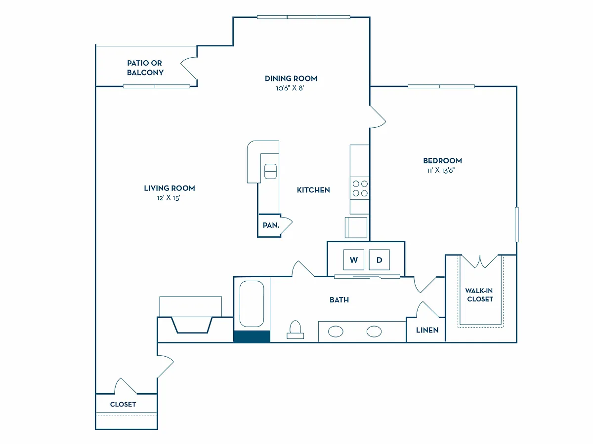 Floor plan Amethyst 2 (Townhome)