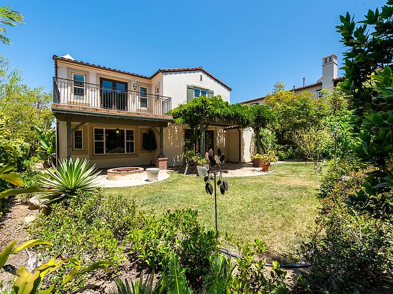 Backyard view of the house.