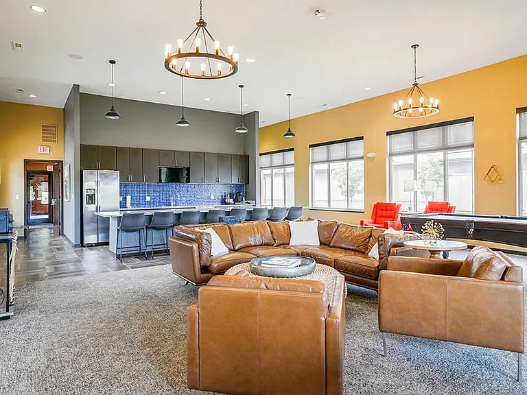 Host unforgettable gatherings in the stylish clubhouse lounge, complete with a full kitchen, cozy seating, and space to entertain.