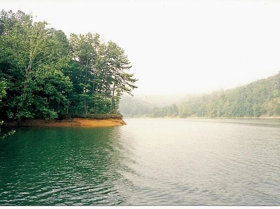 View of the lake from lot