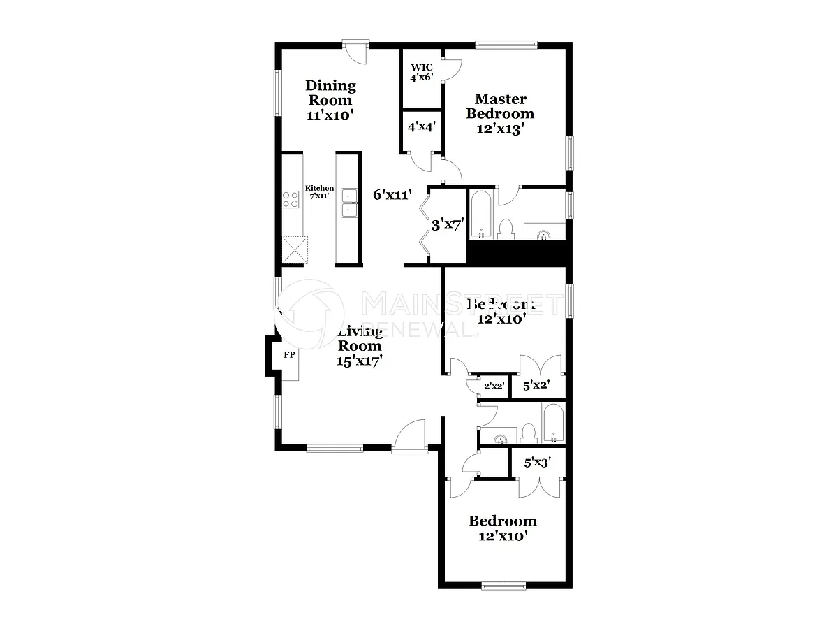 Floor Plan - 1514 N Hampton Ct