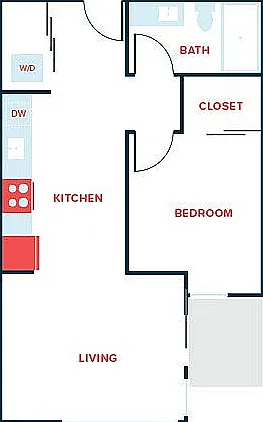 1 Bed, 1 Bath - Apt D 1 Bed, 1 Bath - Apt D