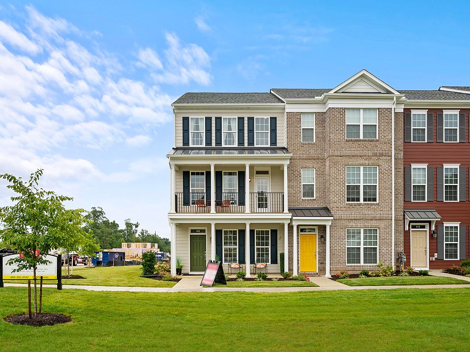 Randolph Pond 3Story Townhomes by Main Street Homes in Midlothian VA