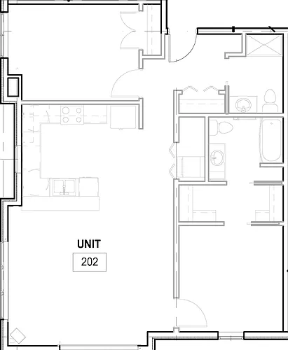 Floor plan Mountain Haus 2 - Two Bedrooms