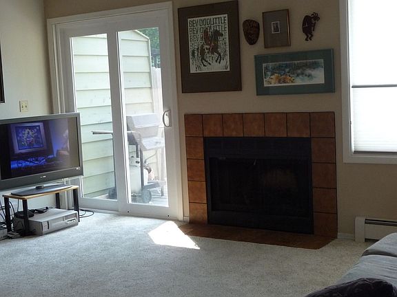 living room leading to large deck