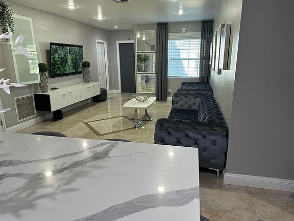 living/kitchen area