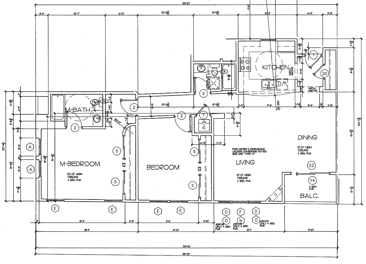Floor plan 1322 Curson Floorplan H