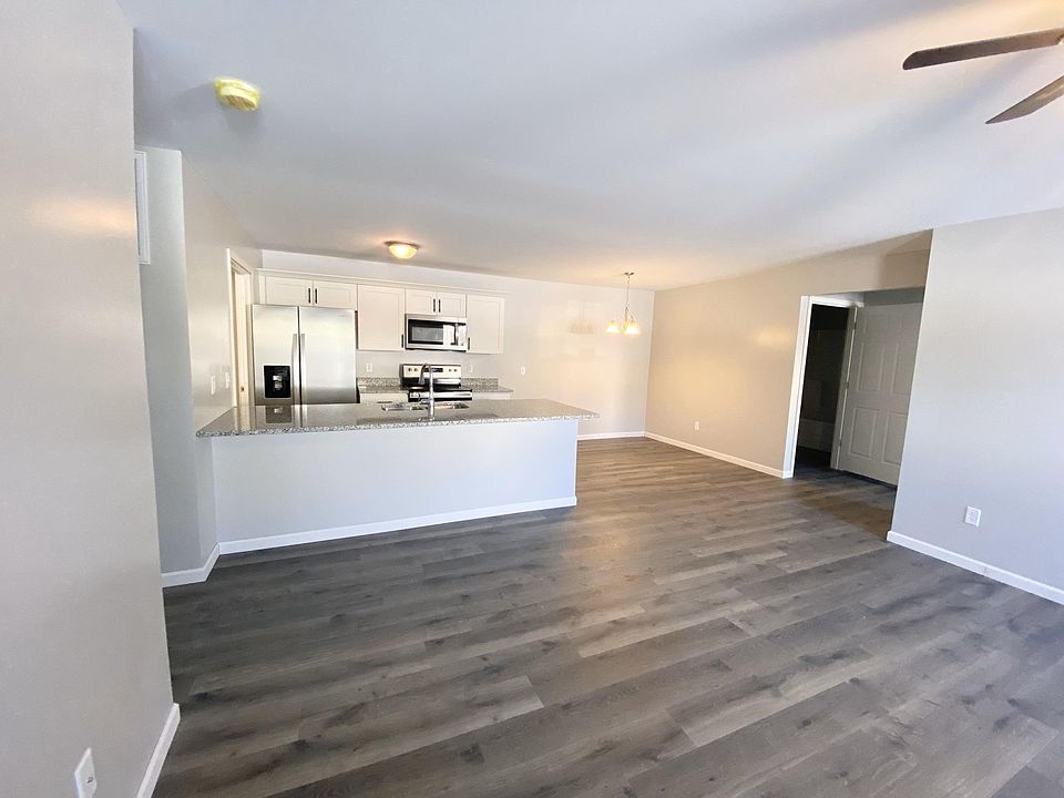 Living room, dining area, kitchen