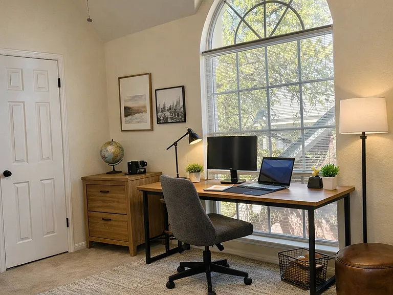 Ai- staged - 3rd bedroom on 2nd floor
