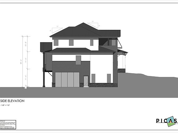 Rendered Left Side Elevation