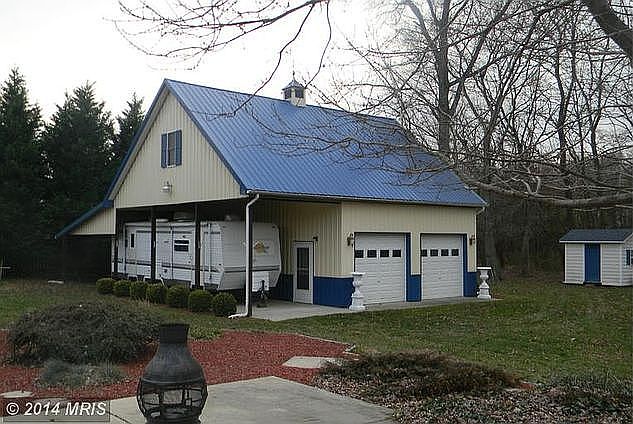 2 Car Garage with Carport