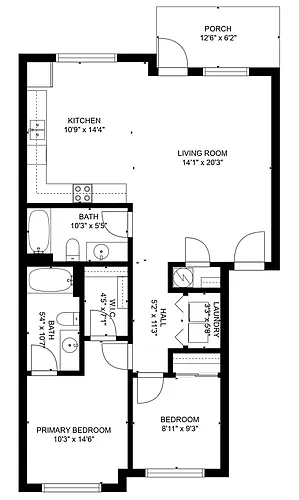 Floor plan 5290 Fallon- 104