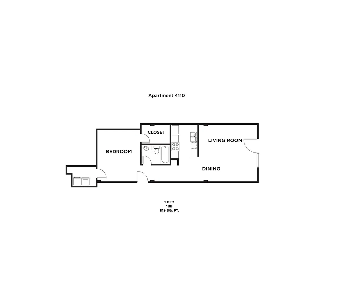 Floor plan 1BB