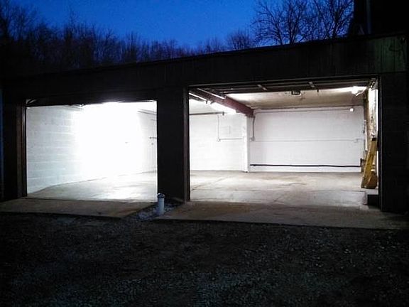 Very spacious 2 car garage with ample lighting
