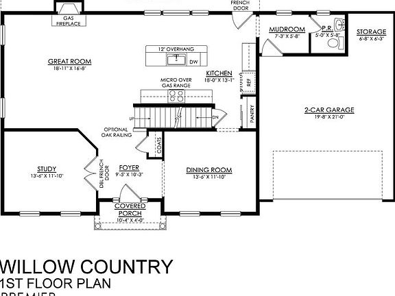 Willow Country Premier Series - 1st Floor