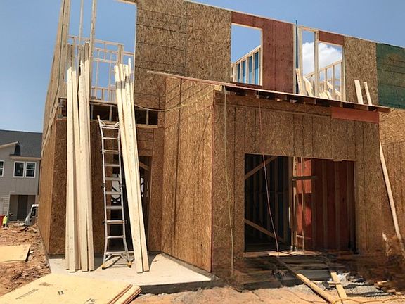 Rear Elevation Construction Progress.