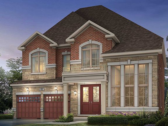 Exterior Topaz Style D at Woodhaven in Aurora, Ontario.