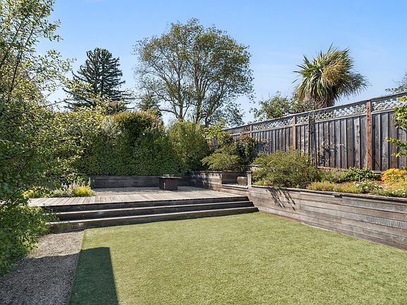 Flat backyard play area