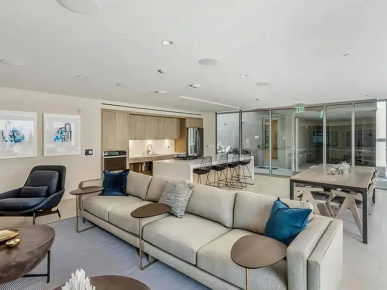 Lounge with Kitchen and Bar Seating
