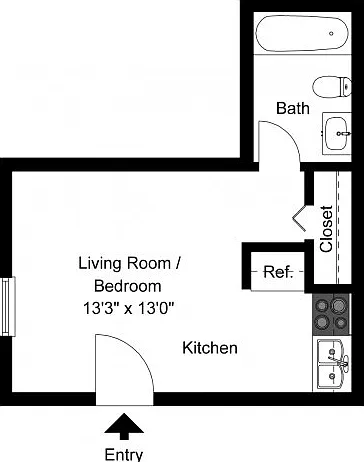 Studio floor plan Studio floor plan