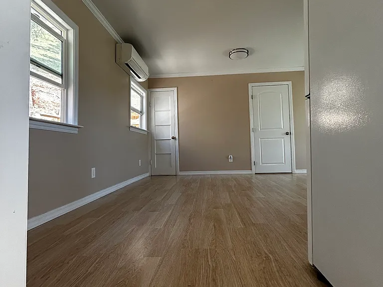 Leading into the living room