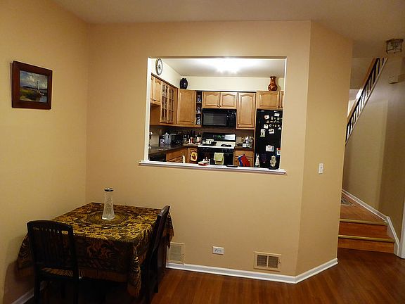 dining area and kitchen