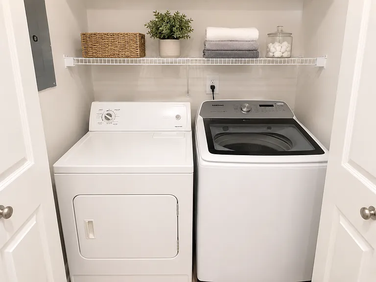 Full washer and dryer