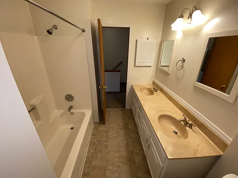 Second story bathroom