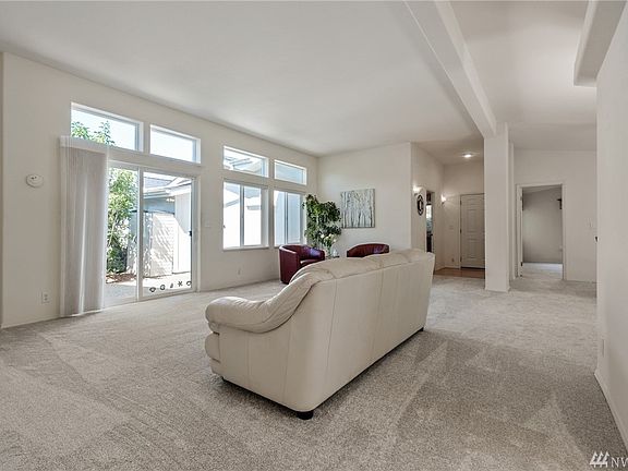 Open and spacious living room with vaulted ceilings