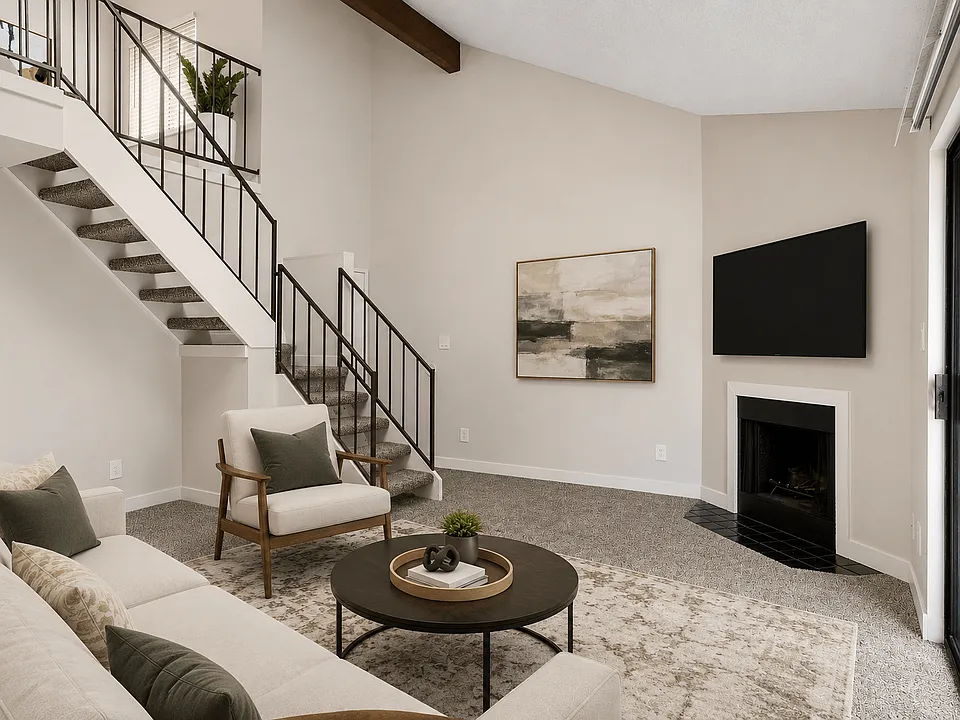The Living Room at Hilltop View Apartments