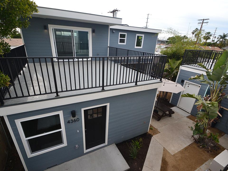 large 350 sq ft private patio with large sliding glass door from living room area.