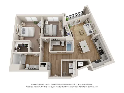 Floor plan B2D