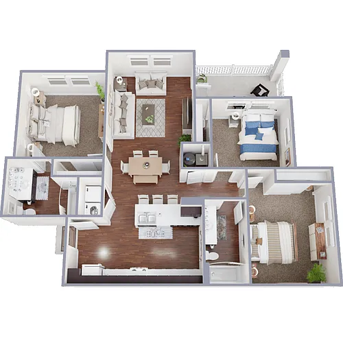 Floor plan Bluebonnet ADA