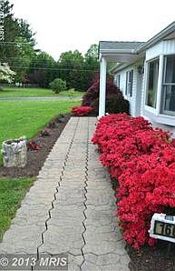 Great curb appeal. Stone Paver Front Sidewalk