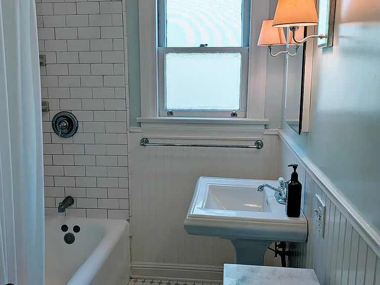 Updated vintage style bathroom