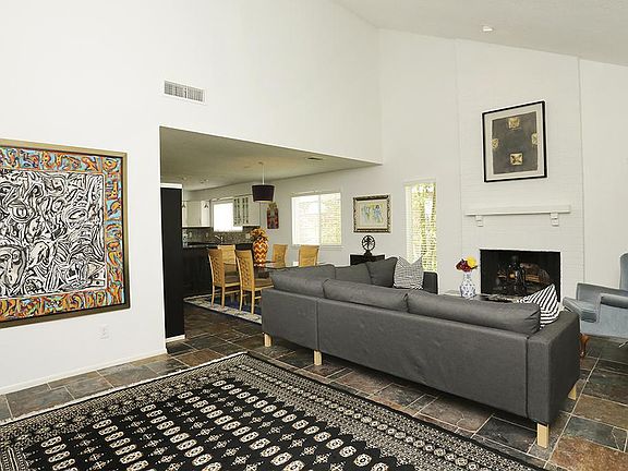 Foyer looking into the open living / dining space. Time to plan your first party!