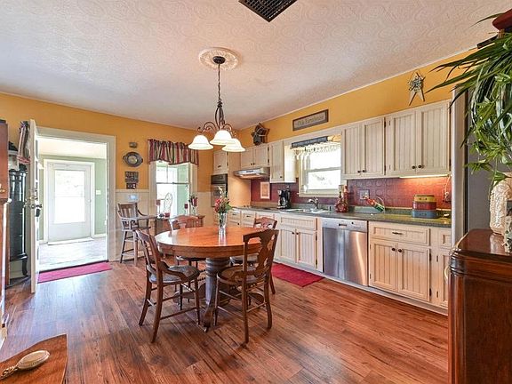 Into the kitchen from porch