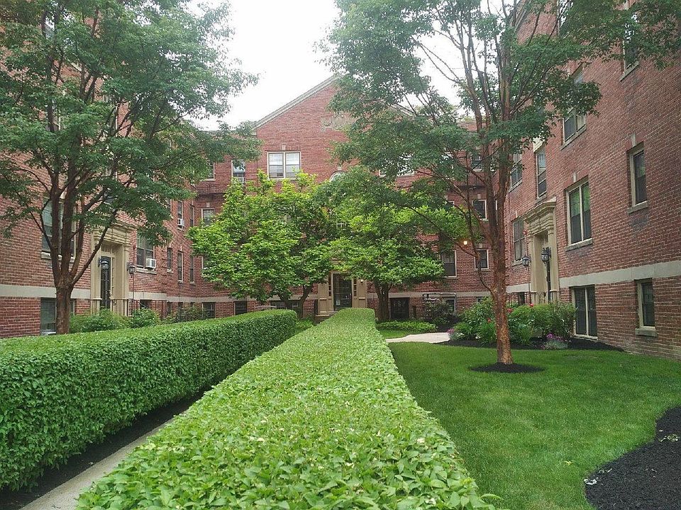 Walkway to complex - unit is in center building
