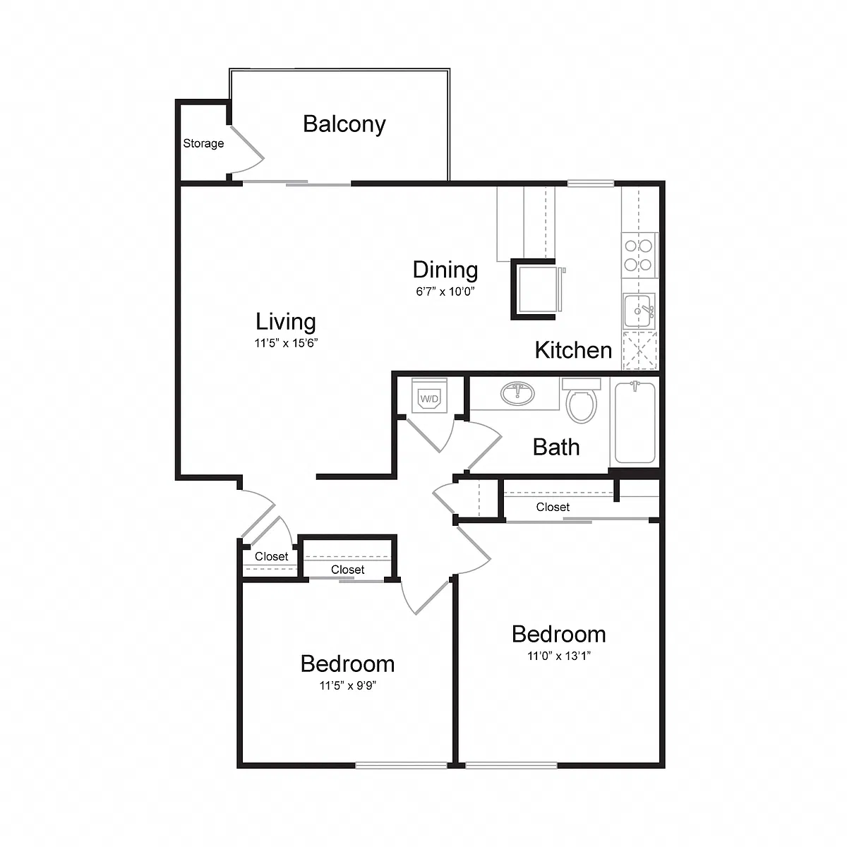 Floor plan Chelsea - Central Park at Whisman Station