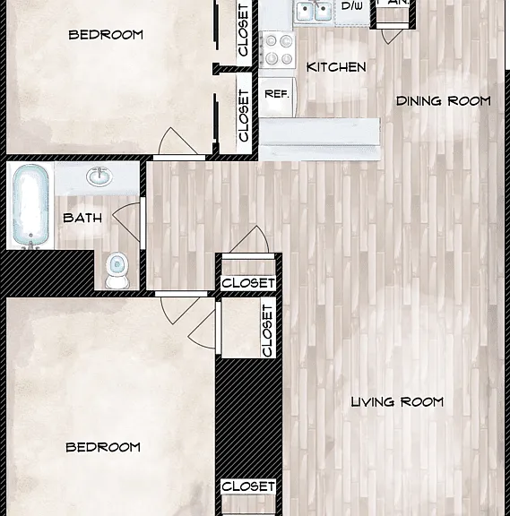 2X2 Floorplan Diagram