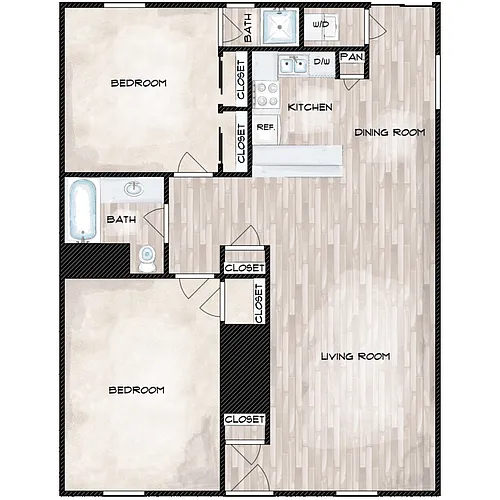 Floor plan 2X2