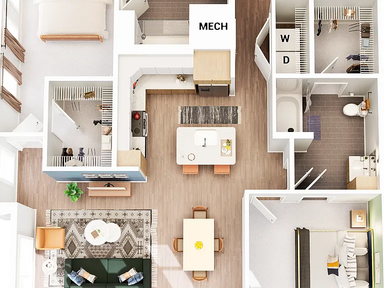 B6 floor plan The Blake Optimist Park